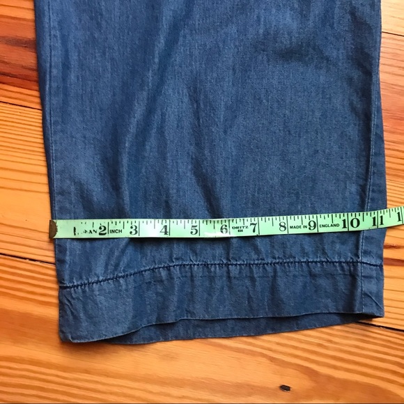Sophia Max Chambray Denim Wide Leg Jeans, EUC, 0/2 - Picture 6 of 12